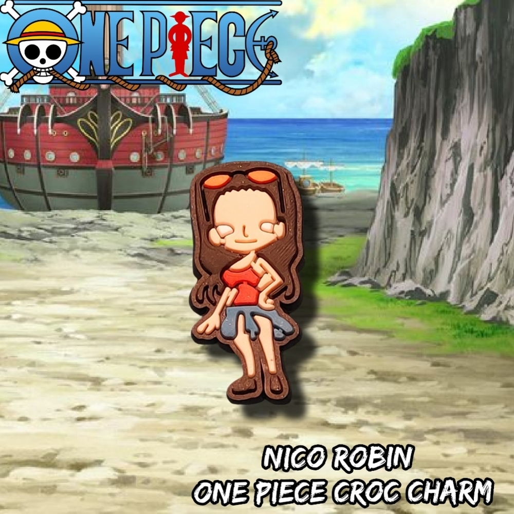 💖3 Charms for $9💖 Nico Robin One Piece Croc Charm